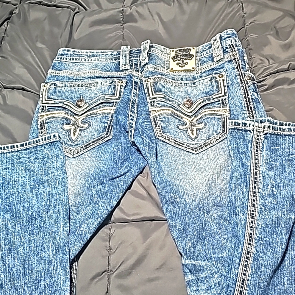 Mens Rock Revival Jeans 34x34